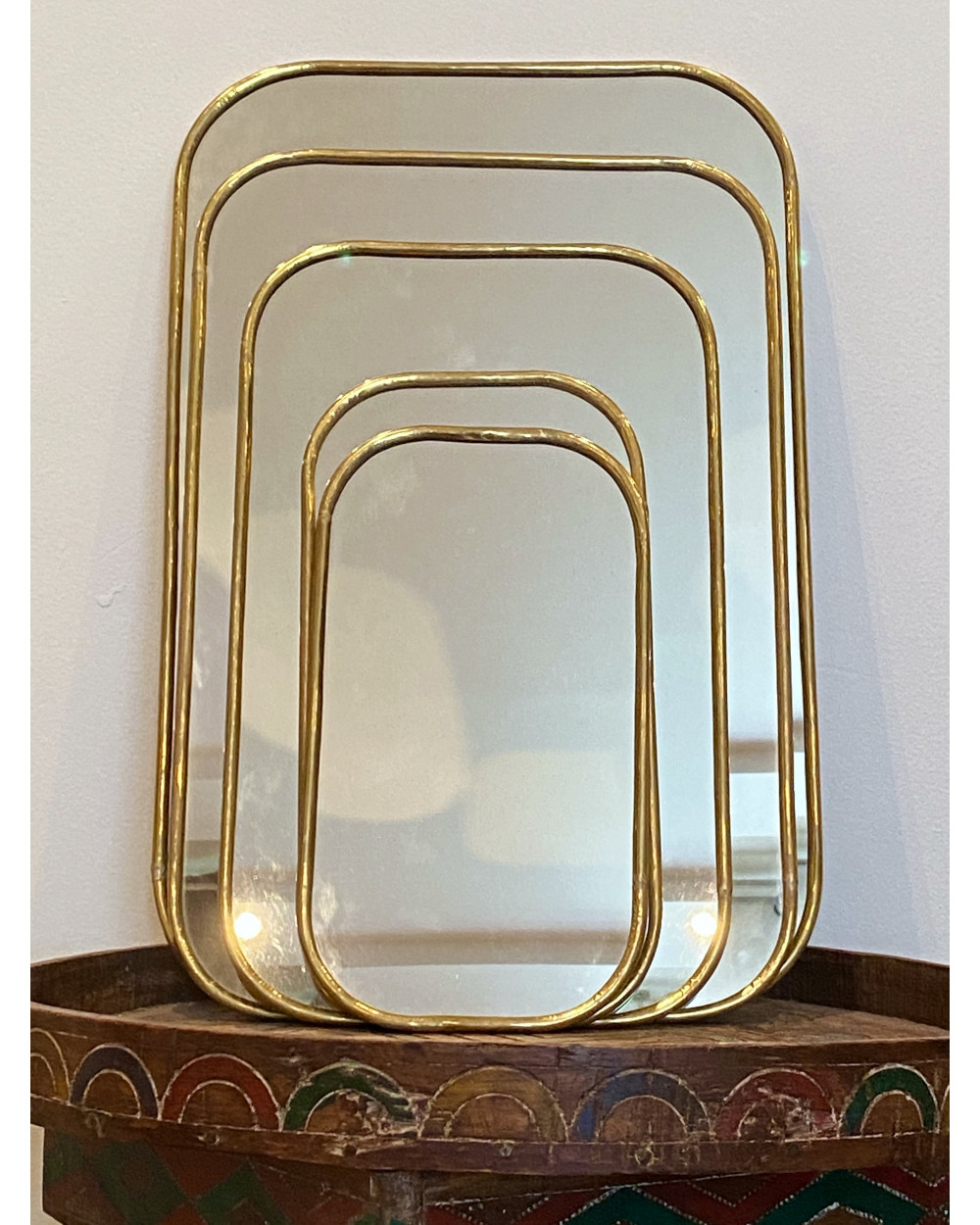 Miroir marocain laiton rectangle