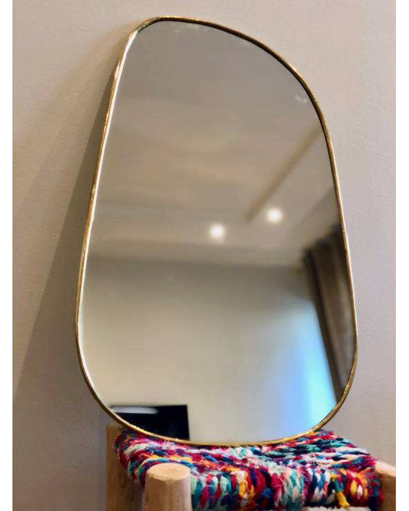 Miroir rond laiton